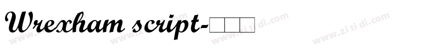 Wrexham script字体转换